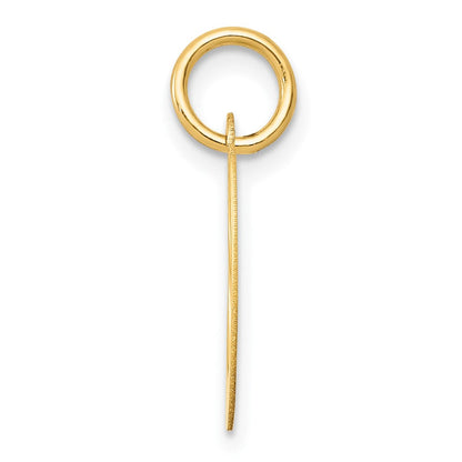10K Gelbgold 10K Klein Fantasie Schreibschrift Initiale O Charm
