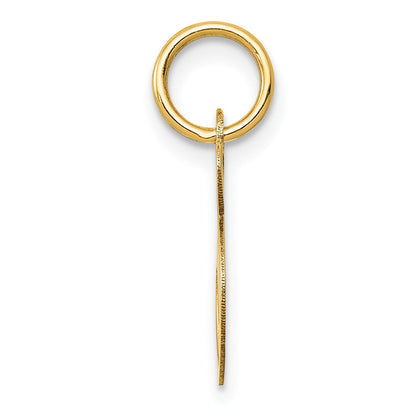 10K Gelbgold 10K Klein Fantasie Schreibschrift Initiale S Charm
