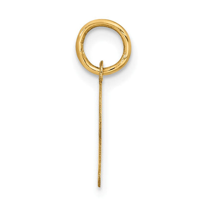 10K Gelbgold 10K Klein Fantasie Schreibschrift Initiale Z Charm