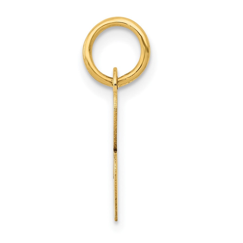 10K Gelbgold Klein Schreibschrift Initiale B Charm