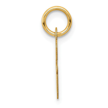 10K Gelbgold Klein Schreibschrift Initiale G Charm