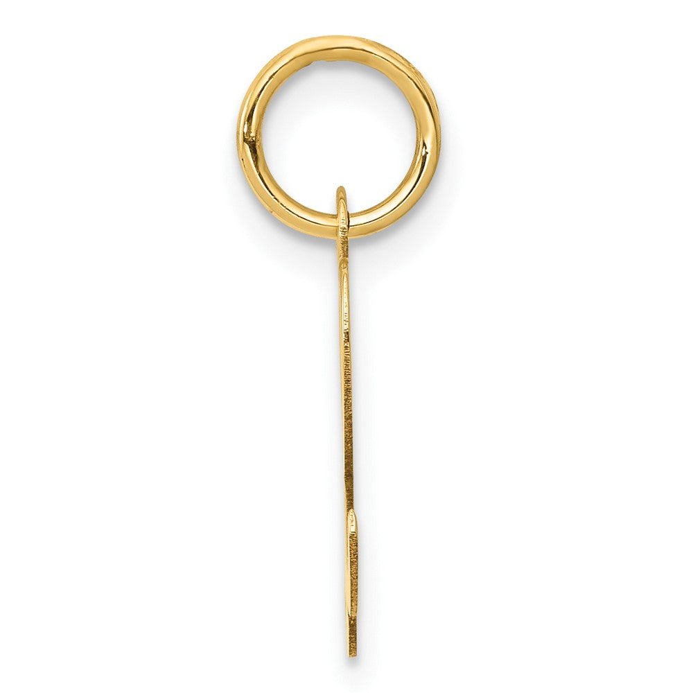 10K Gelbgold Klein Schreibschrift Initiale L Charm