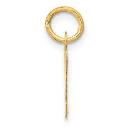 10K Gelbgold Klein Schreibschrift Initiale M Charm