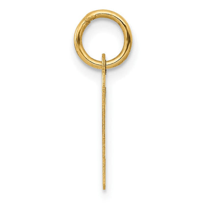10K Gelbgold Klein Schreibschrift Initiale P Charm