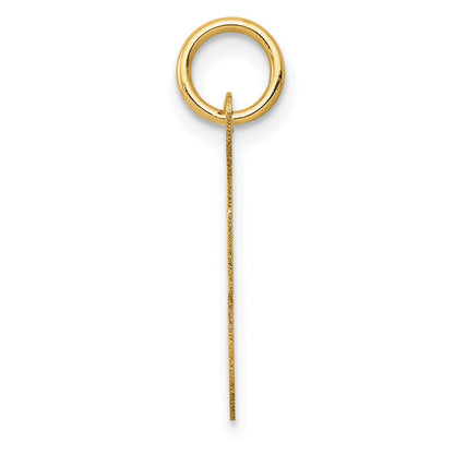 10K Gelbgold 10K Mittel Schreibschrift Buchstabe F Initiale Charm