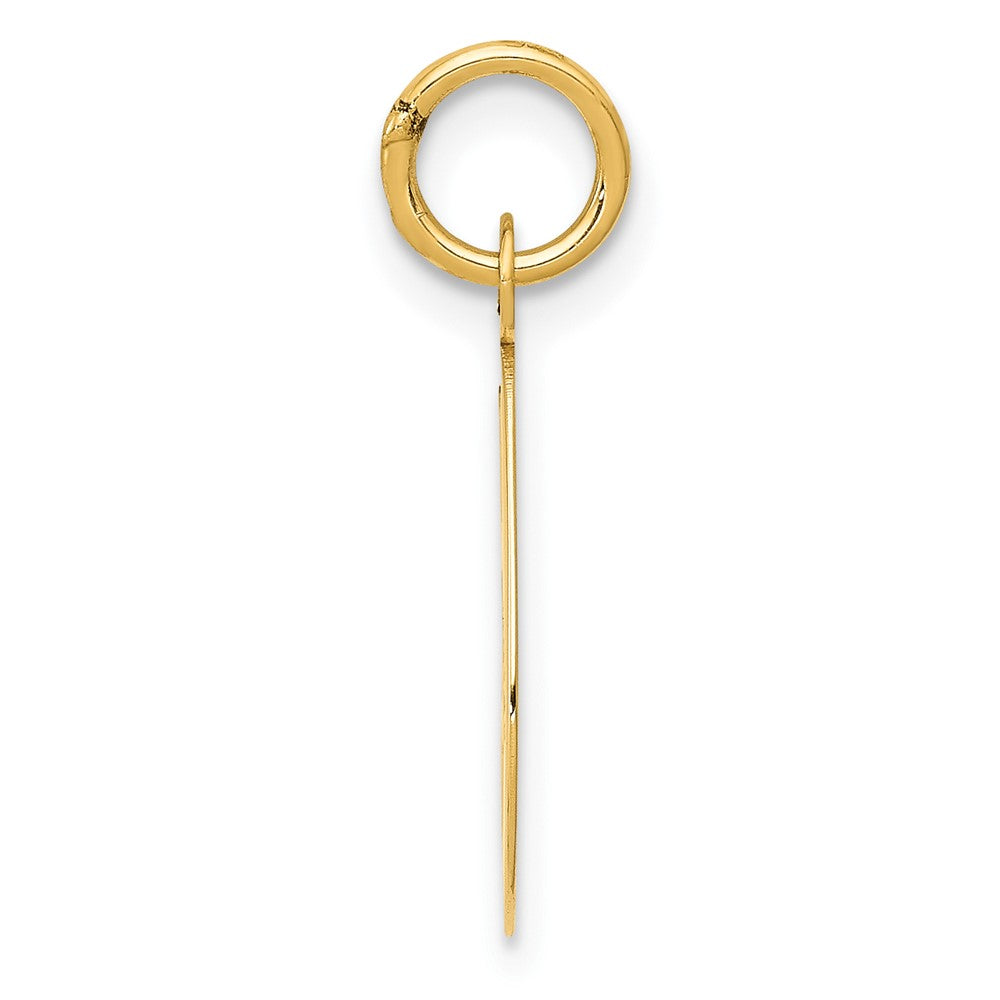 10K Gelbgold 10K Mittel Schreibschrift Buchstabe G Initiale Charm
