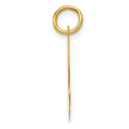 10K Gelbgold 10K Mittel Schreibschrift Buchstabe L Initiale Charm