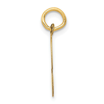 10K Gelbgold 10K Mittel Schreibschrift Buchstabe S Initiale Charm