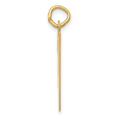 10K Gelbgold 10K Mittel Schreibschrift Buchstabe Y Initiale Charm