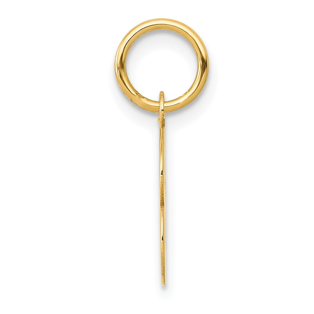 10K Gelbgold Klein Block Initiale B Charm