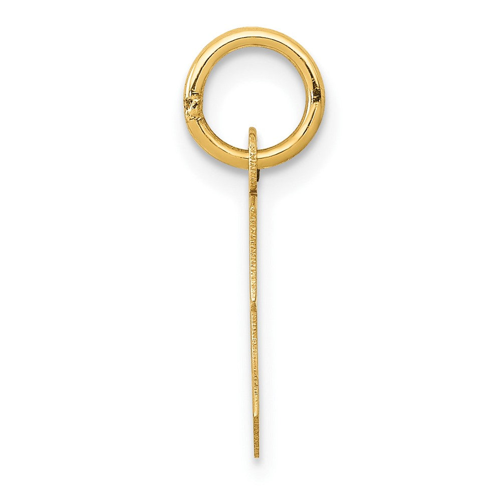 10K Gelbgold Klein Block Initiale C Charm