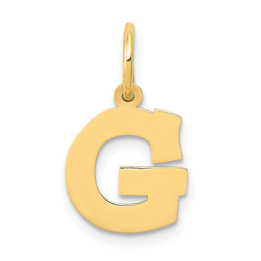 10K Gelbgold Klein Block Initiale G Charm