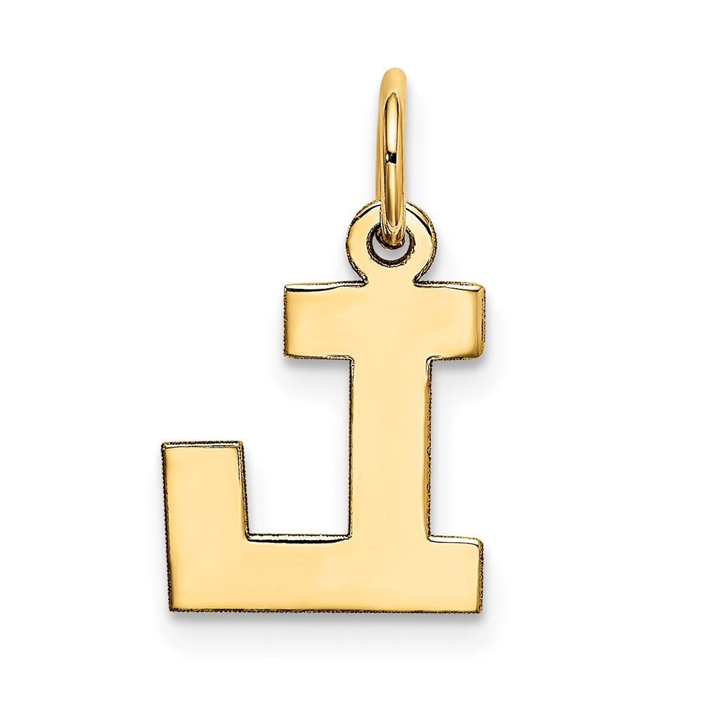 10K Gelbgold Klein Block Initiale L Charm