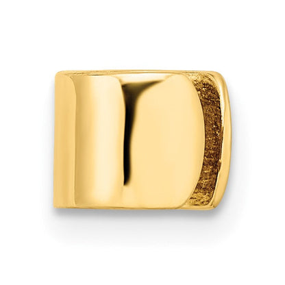 10K Gelbgold Poliert Einfach Ohr Manschette