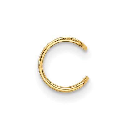 10K Gelbgold Poliert Einfach Ohr Manschette