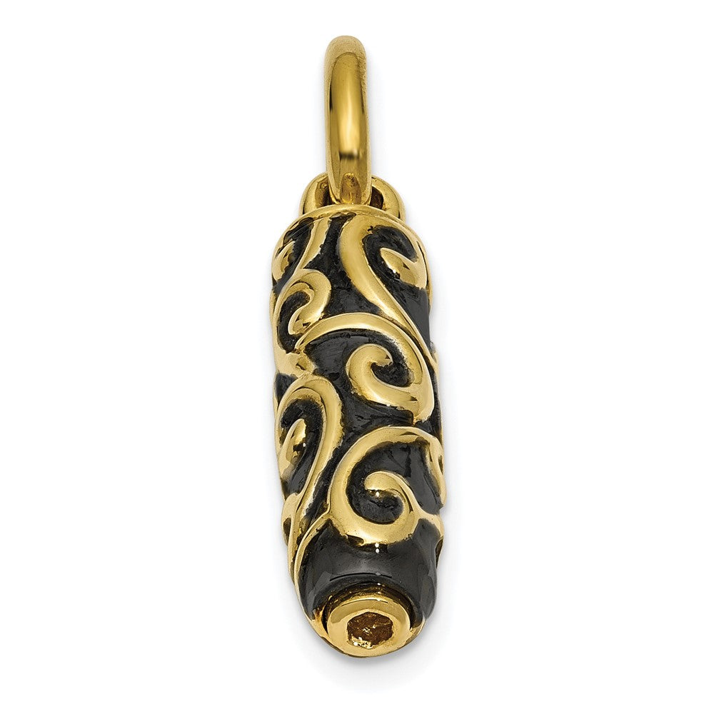 10K Gelbgold Sentimental Expressions Cylinder Andenken Ash Halter Anhänger