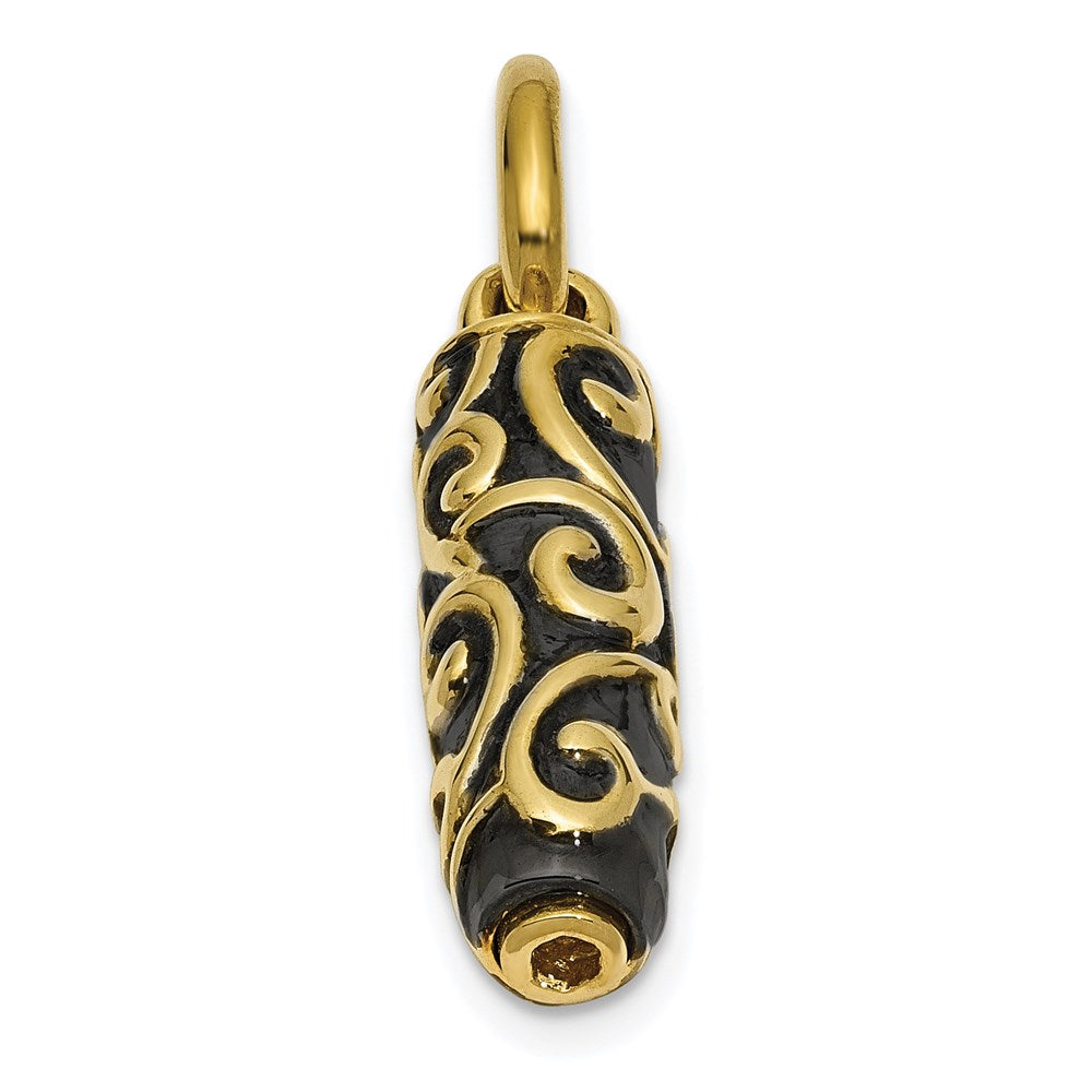 10K Gelbgold Sentimental Expressions Cylinder Andenken Ash Halter Anhänger