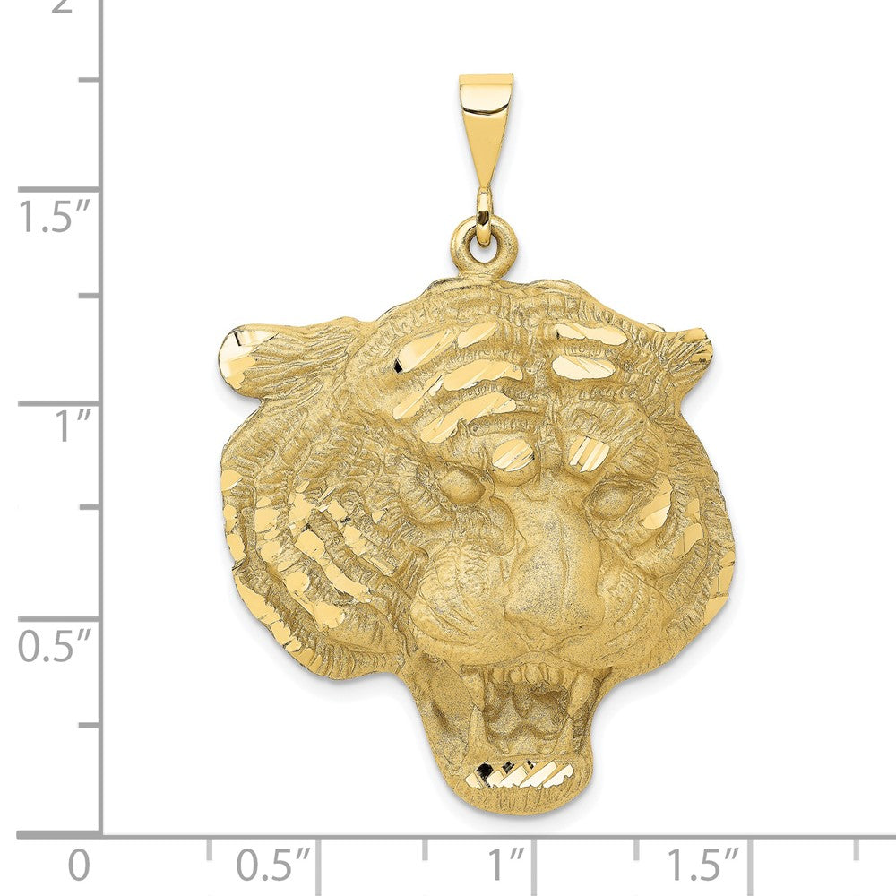 10K Gelbgold Tigers Kopf Anhänger