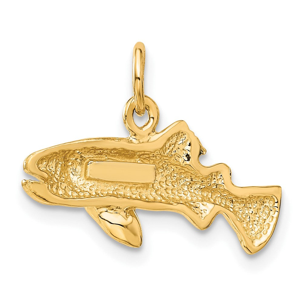 10K Gelbgold Fisch Charm