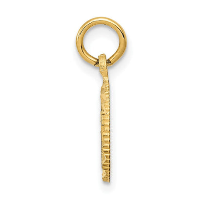10K Gelbgold Eternal Leben Kreuz Charm
