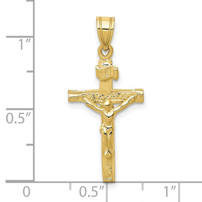 10K Gelbgold Inri Kruzifix Charm