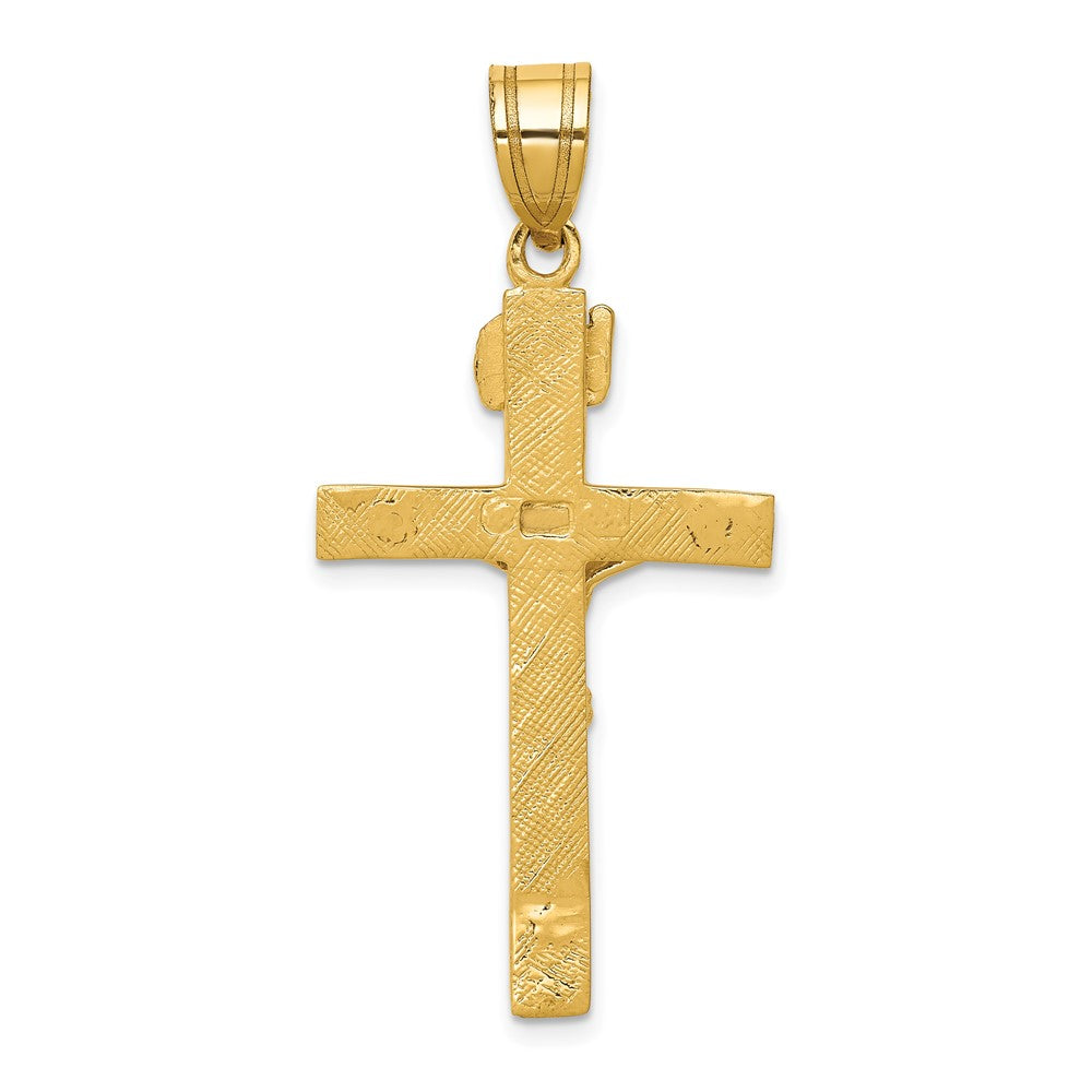 10K Gelbgold Inri Kruzifix Anhänger