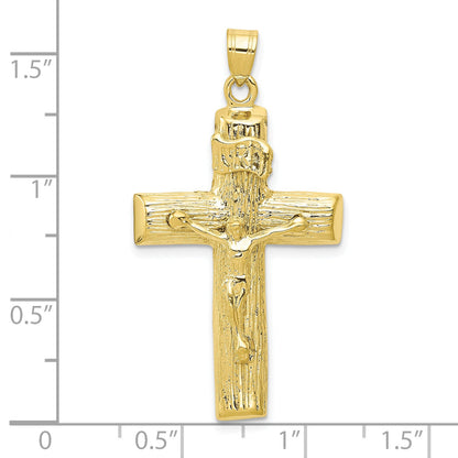 10K Gelbgold Kruzifix Charm