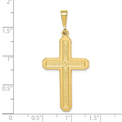10K Gelbgold Kreuz Anhänger