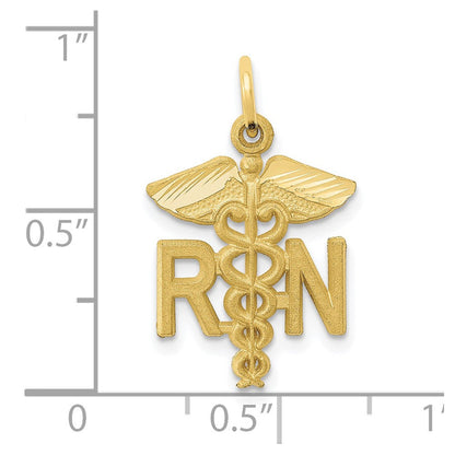 10K Gelbgold Krankenschwester Charm