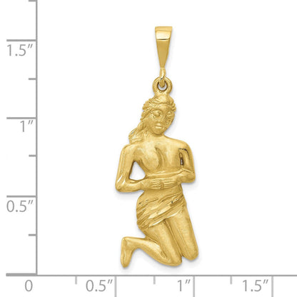 10K Gelbgold Virgo Tierkreis Charm