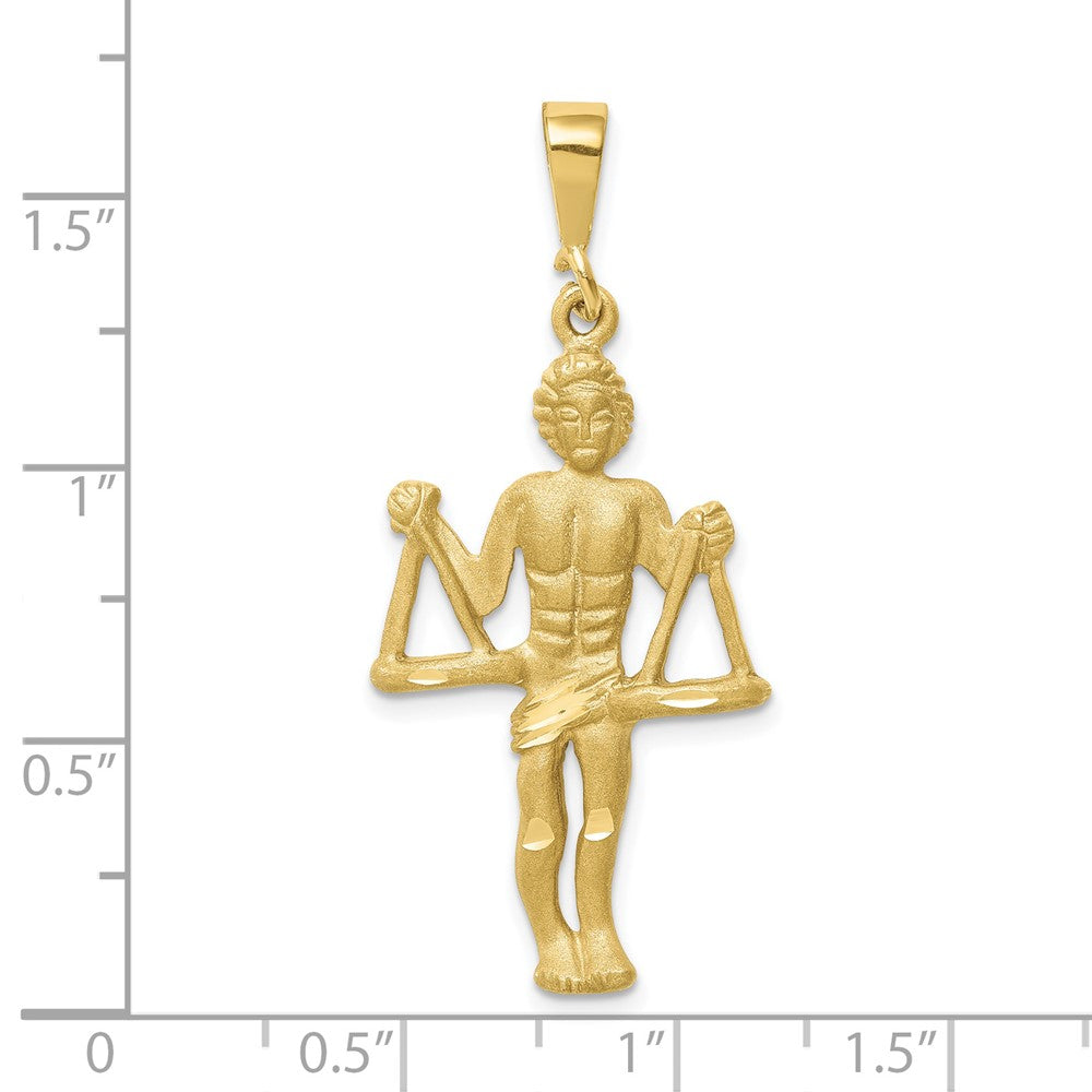 10K Gelbgold Libra Tierkreis Charm