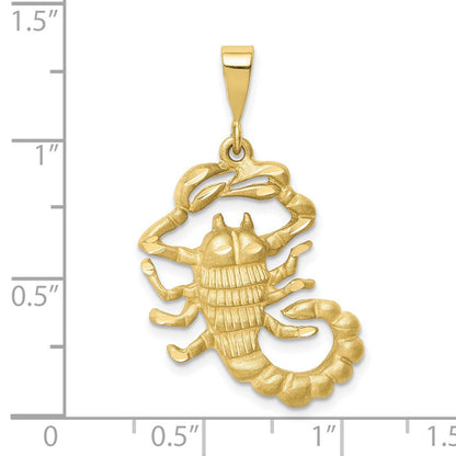 10K Gelbgold Scorpio Tierkreis Charm