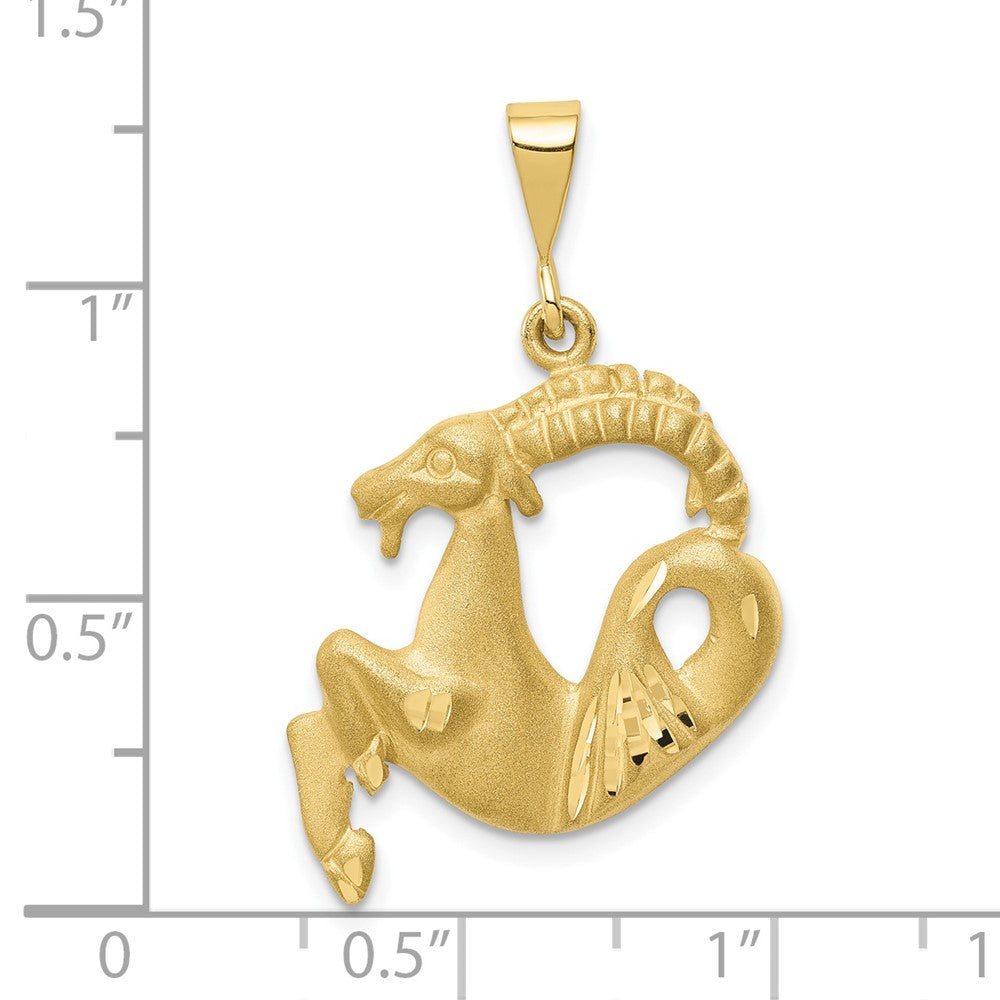 10K Gelbgold Capricorn Tierkreis Charm