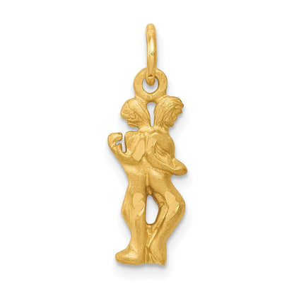 10K Gelbgold Gemini Tierkreis Charm