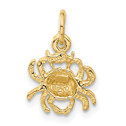10K Gelbgold Cancer Tierkreis Charm
