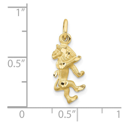 10K Gelbgold Leo Tierkreis Charm