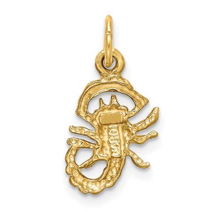 10K Gelbgold Scorpio Tierkreis Charm