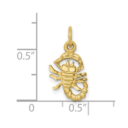 10K Gelbgold Scorpio Tierkreis Charm