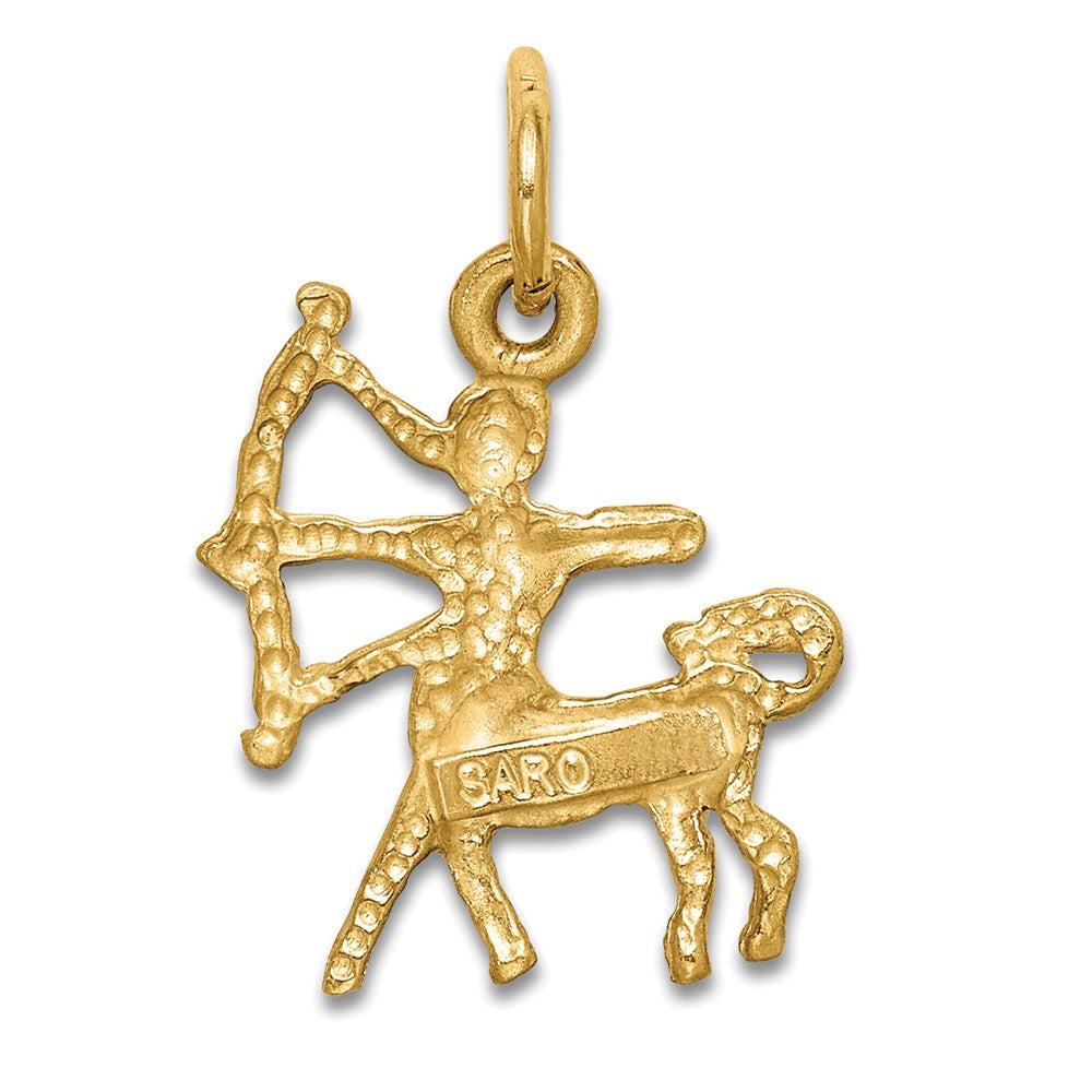 10K Gelbgold Sagittarius Tierkreis Charm