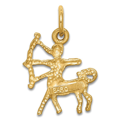 10K Gelbgold Sagittarius Tierkreis Charm
