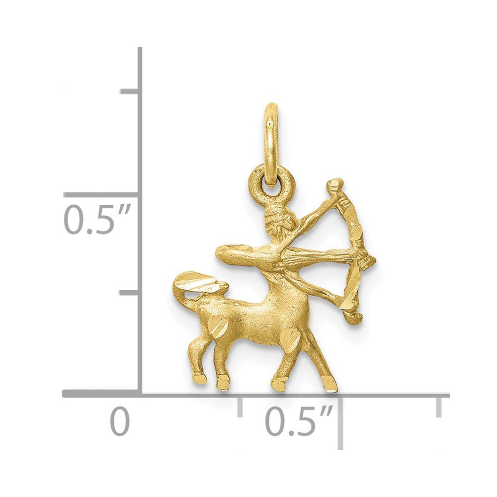 10K Gelbgold Sagittarius Tierkreis Charm
