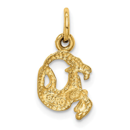 10K Gelbgold Capricorn Tierkreis Charm
