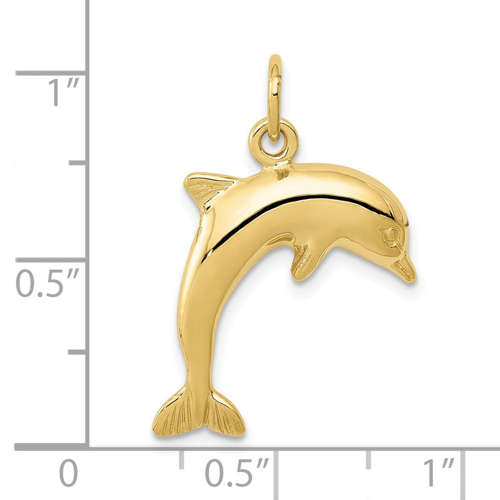 10K Gelbgold Delfin Charm