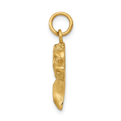 10K Gelbgold 10ky Hund Charm