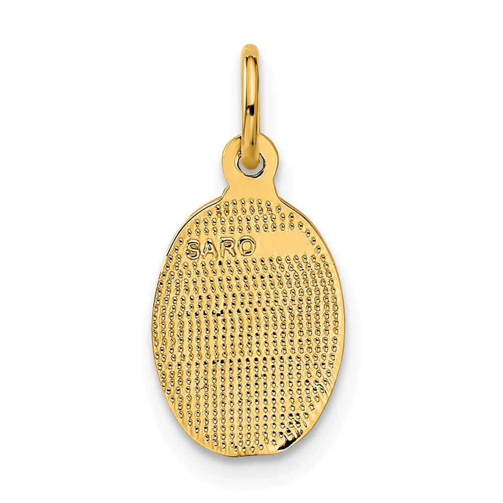 10K Gelbgold Saint Christopher Medaille Charm