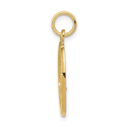 10K Gelbgold Saint Christopher Medaille Charm