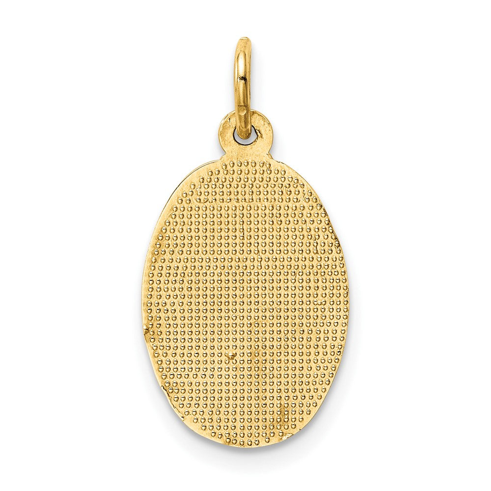 10K Gelbgold Saint Christopher Medaille Charm