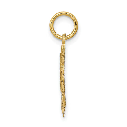 10K Gelbgold 50 in Herz Charm