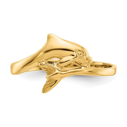 10K Gelbgold Delfin Ring