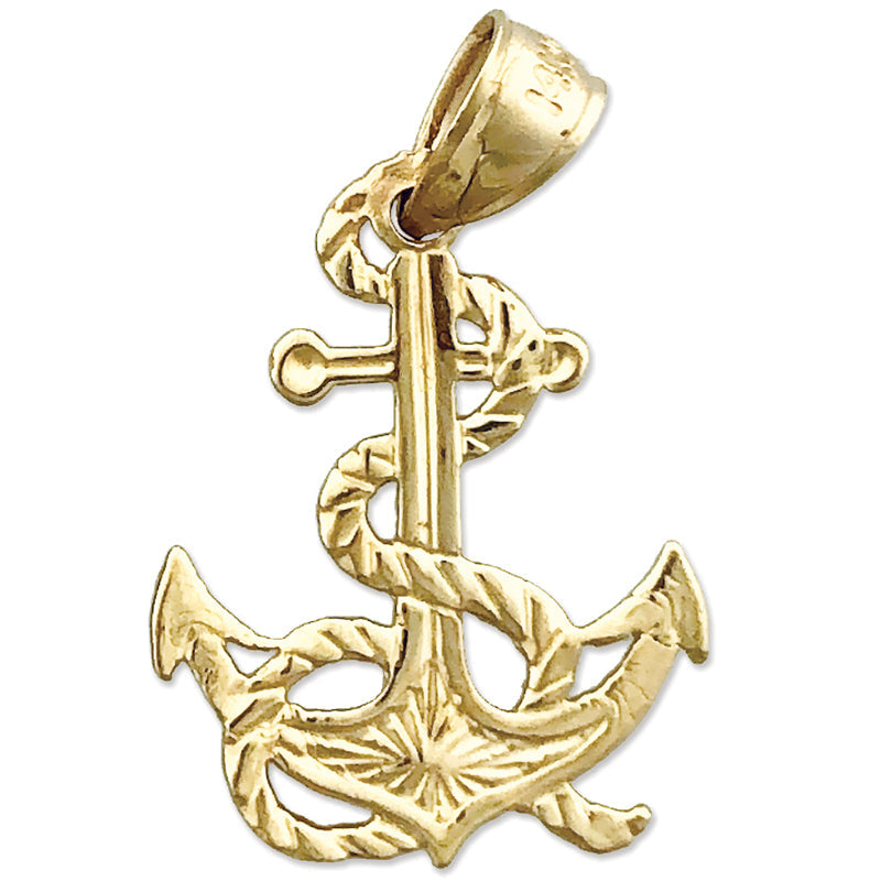 585 Gold Anker-Anhänger